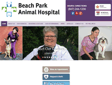 Tablet Screenshot of beachparkanimalhospital.com